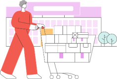 Illustration Einkaufen